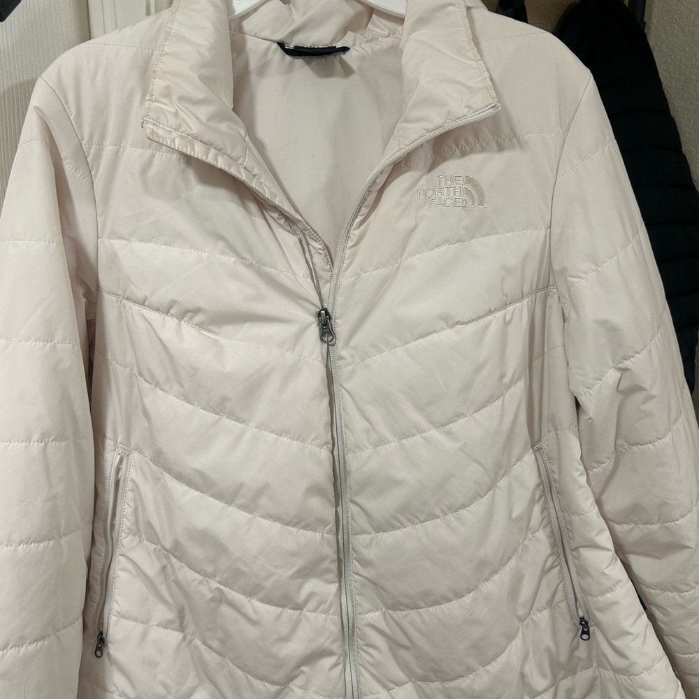 The North Face Women's Light Beige Puffer Jacket